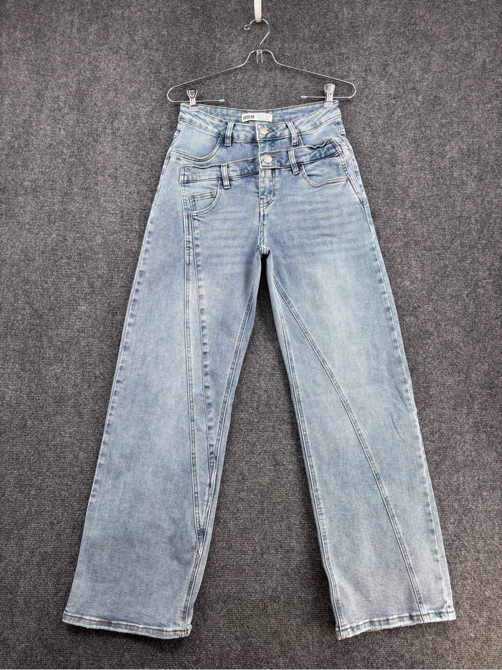 Katch Me Deconstructed Y2K High Rise Wide Leg Jeans Women’s 26X30* (XS)